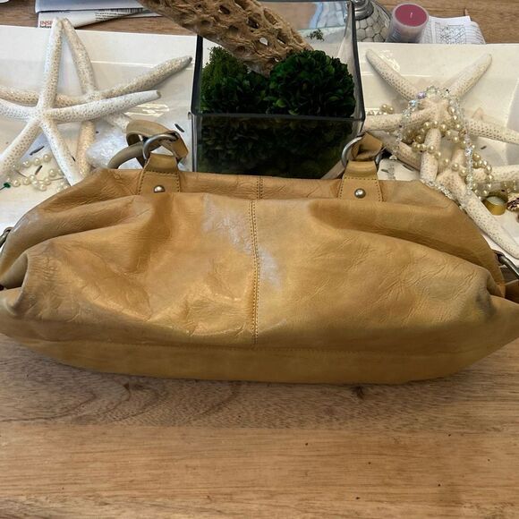 Bo Bo bags LA Y2K genuine leather handbag vintage tan - Picture 3 of 9